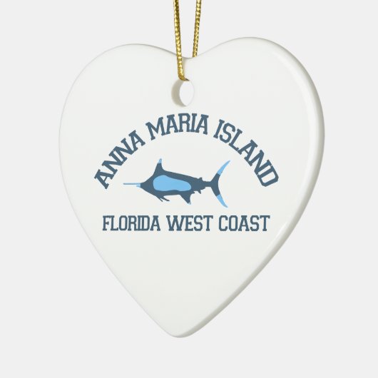 Anna Maria Island - Vist Design. Keramisch Ornament (Links)