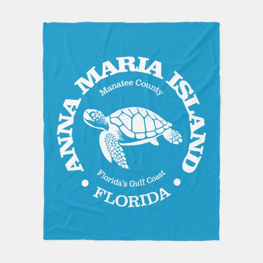 Anna Maria Island (zee schildpad) Fleece Deken (Voorkant)