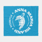 Anna Maria Island (zee schildpad) Fleece Deken (Voorkant (Horizontaal))
