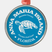 Anna Maria Island (zee schildpad) Metalen Ornament (Voorkant)