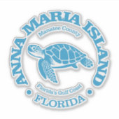 Anna Maria Island (zee schildpad) Sticker (Voorkant)