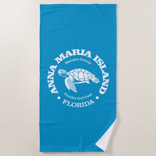 Anna Maria Island (zee schildpad) Strandlaken (Voorkant)