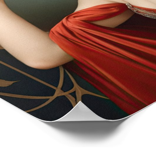 Anna Marie An Art Deco Vrouw Poster (Hoek)