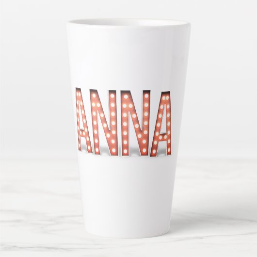 Anna Marquee Licht Latte Mok (Voorkant)