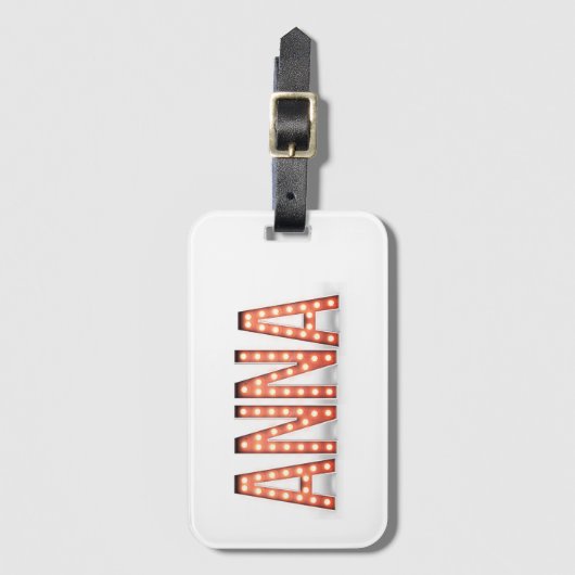 Anna Marquee Lights Bagagelabel (Voorkant (verticaal))