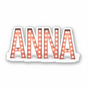 Anna Marquee Lights Sticker
