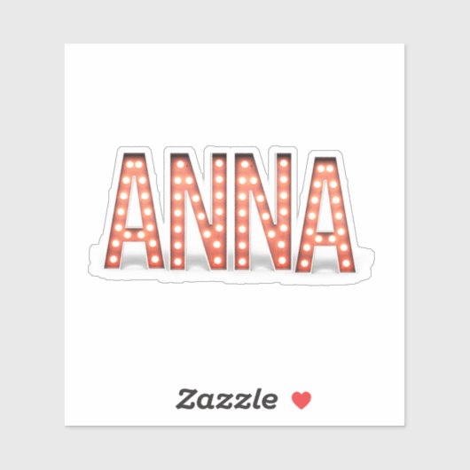 Anna Marquee Lights Sticker (Vel)