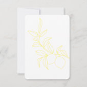 ANNA Moderne Italiaanse citroenstrepen RSVP-kaart RSVP Kaartje (Achterkant)