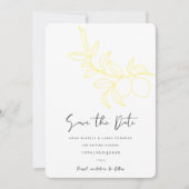 ANNA Moderne Italiaanse citroenstrepen Save the Da Kaart (Voorkant)