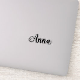 Anna Naam - Handgeschreven kalligrafie Sticker