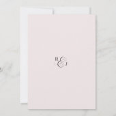 ANNA Oefendineruitnodiging / Zachte Roze Roos Kaart (Achterkant)