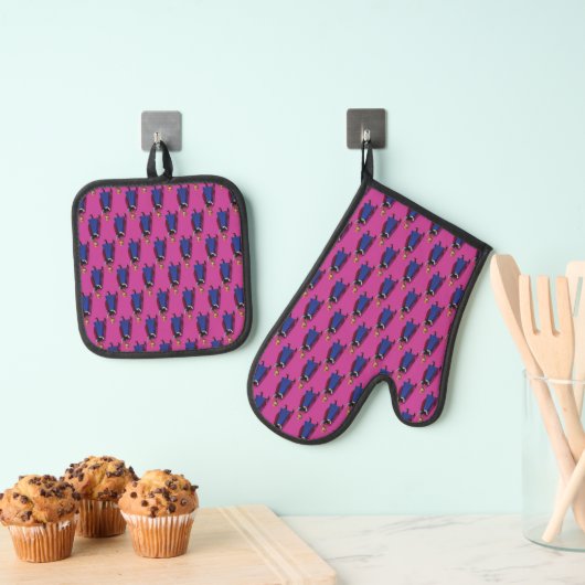 Anna Oven Mitt & Pot Holder Set (Insitu(Ophanging))