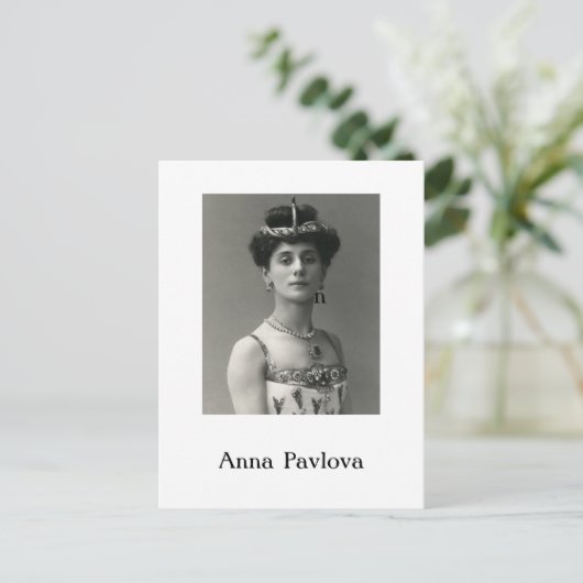Anna Pavlova Briefkaart (Staand voorkant)