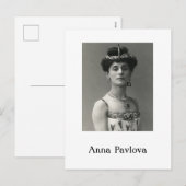 Anna Pavlova Briefkaart (Voorkant / Achterkant)