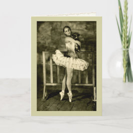 Anna Pavlova met Puppy Wenskaart Kaart