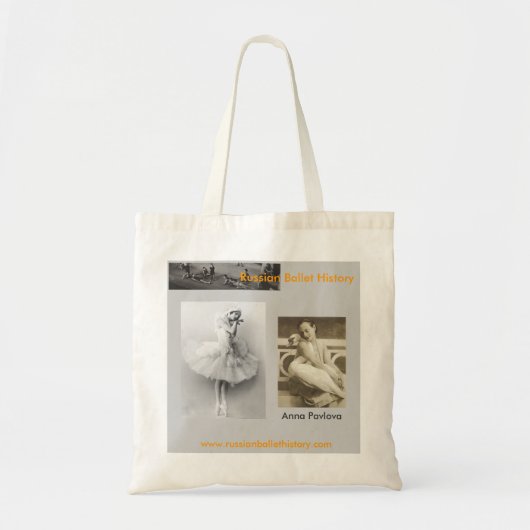 Anna Pavlova-Swan Tote Bag (Voorkant)