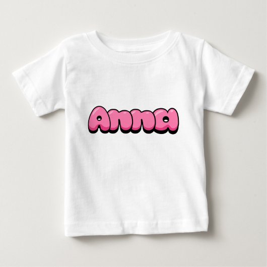 Anna Pink Baby T-Shirt (Voorkant)