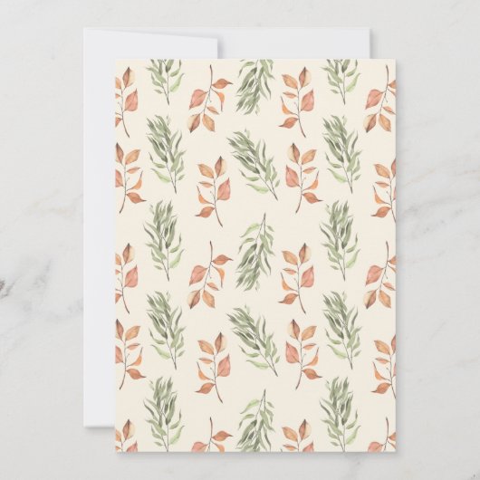 Anna Prashan First Rice Ceremony Floral Kaart (Achterkant)