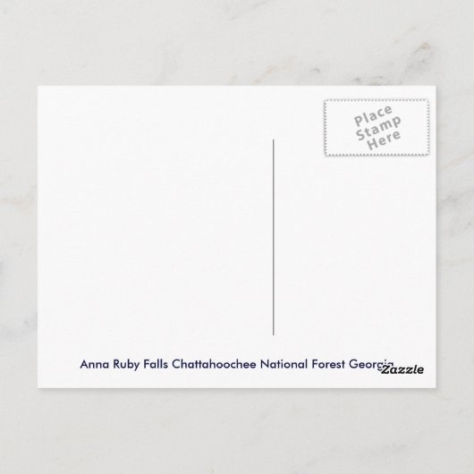 Anna Ruby Herfsten Georgia Briefkaart (Achterkant)