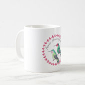 Anna’s Hummingbird bird species art logo Koffiemok (Voorkant links)