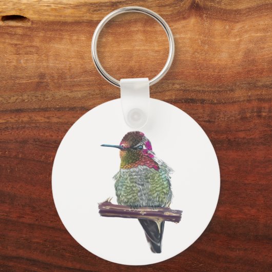 Anna’s Hummingbird sleutelhanger (Voorkant)