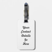 Anna’s kolibrie bagagelabel (Achterkant verticaal)