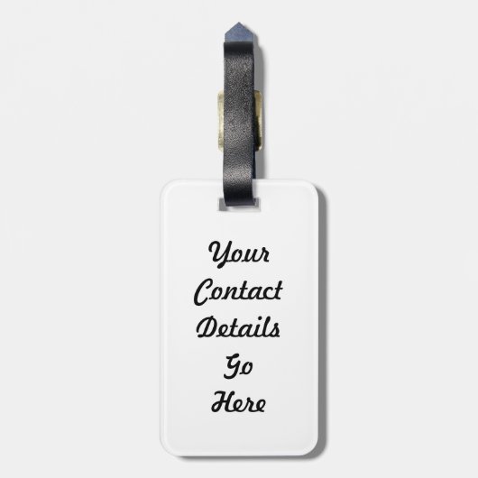 Anna’s kolibrie bagagelabel (Achterkant verticaal)