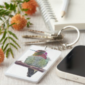 Anna’s kolibrie sleutelhanger (Voorkant Rechts)