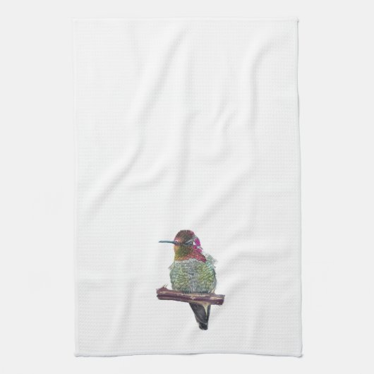 Anna’s kolibrie theedoek (Verticaal)