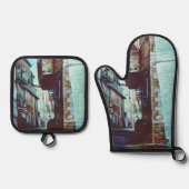 Anna’s Street Ovenwant & Pannenlap Set (Voorkant)