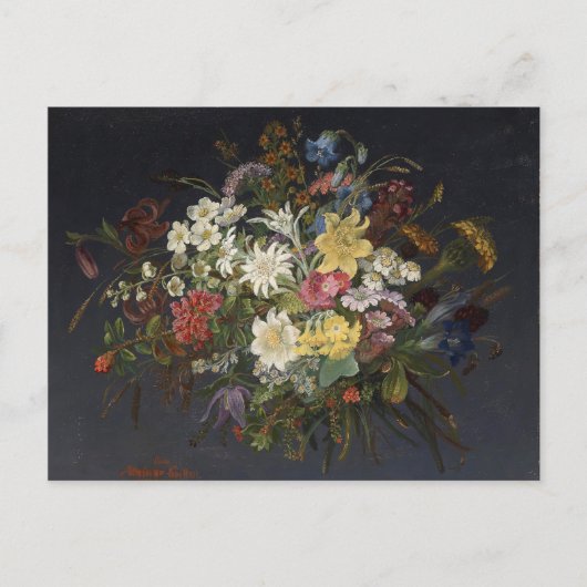 Anna Stainer-Knittel Alpenbloemen Briefkaart (Voorkant)