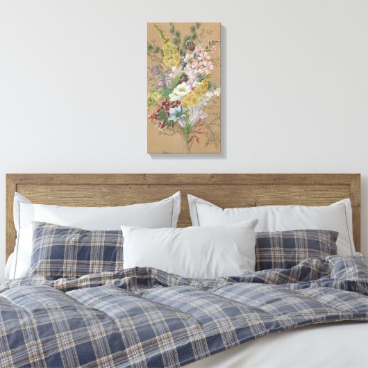  Anna Stainer-Knittel Alpenbloemen Canvas Afdruk (Insitu (Slaapkamer))