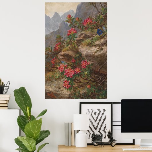 Anna Stainer-Knittel  Alpenbloemen Poster (Thuiskantoor)