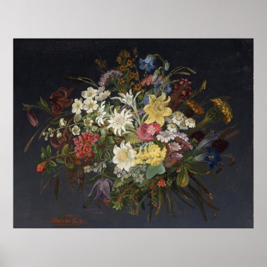 Anna Stainer-Knittel  Alpenbloemen Poster (Voorkant)