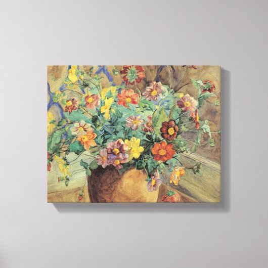 Anna Syberg  tak van de Apple Tree in Bloom Canvas Afdruk (Voorkant)