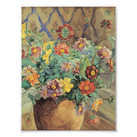 Anna Syberg  tak van de Apple Tree in Bloom Foto Afdruk (Voorkant)