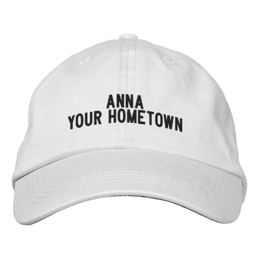 ANNA TEXAS Hoed Geborduurde Pet (Voorkant)