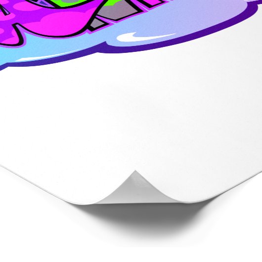 Anna Valeria Graffiti Poster (Hoek)