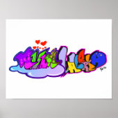 Anna Valeria Graffiti Poster (Voorkant)