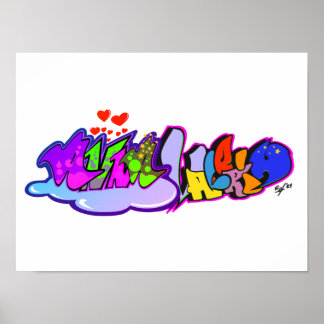 Anna Valeria Graffiti Poster