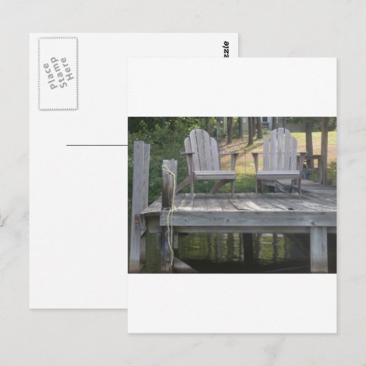 Anna van het meer dokstoelen briefkaart (Voorkant / Achterkant)