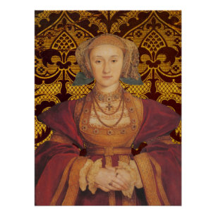 Anna van Kleef, Koningin van Engeland Portret Perfect Poster