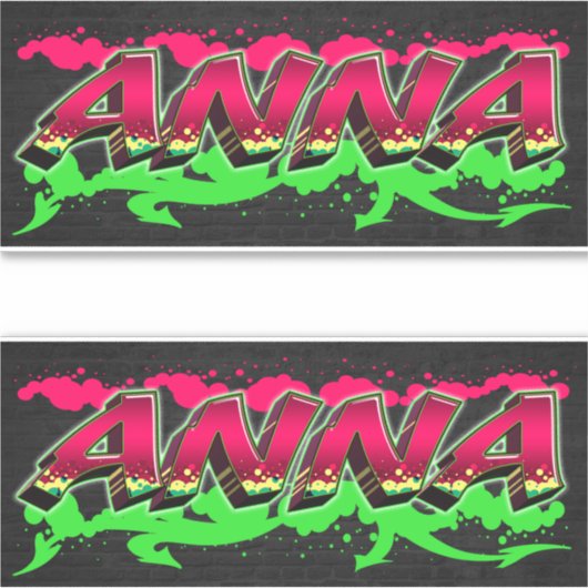 Anna Vorname Name Graffiti Aufkleber Sticker (Voorkant)