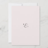 ANNA Wedding Uitnodiging/Wij doen dat, Waterverf R Kaart (Achterkant)