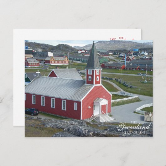 Annaasisutta Oqaluffia (de Kerk van Onze Briefkaart (Voorkant / Achterkant)