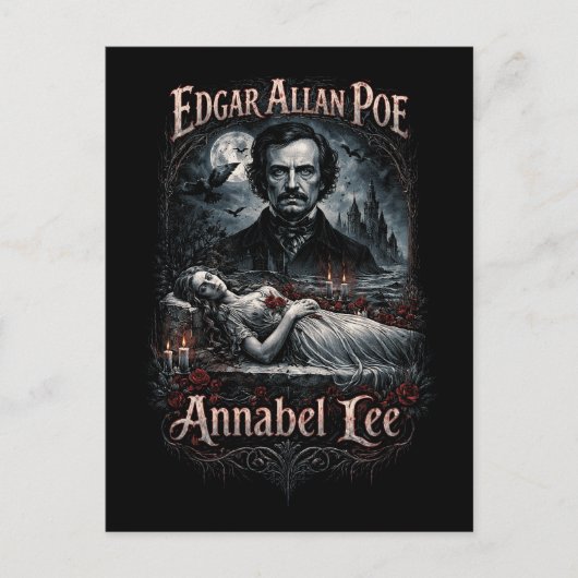 Annabel Lee Briefkaart (Voorkant)