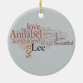 Annabel Lee Keramisch Ornament (Achterkant)