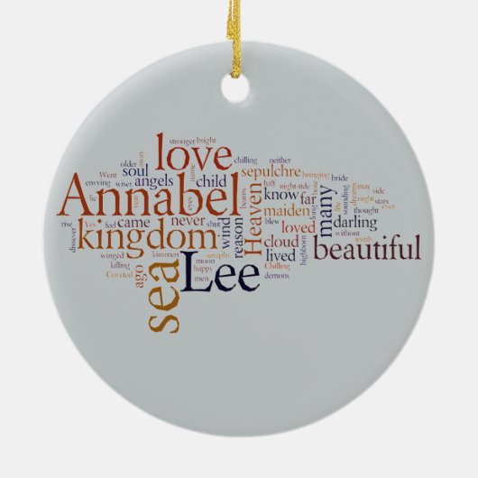 Annabel Lee Keramisch Ornament (Achterkant)
