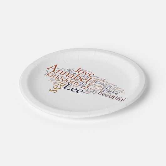 Annabel Lee Papieren Bordje (Gekanteld)