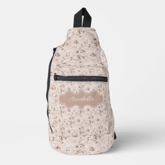 Annabella  stoffig Roos Roze Sling Bag (Voorkant)